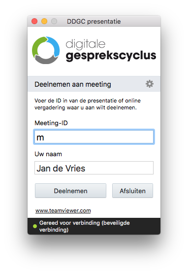 QuickJoin van TeamViewer