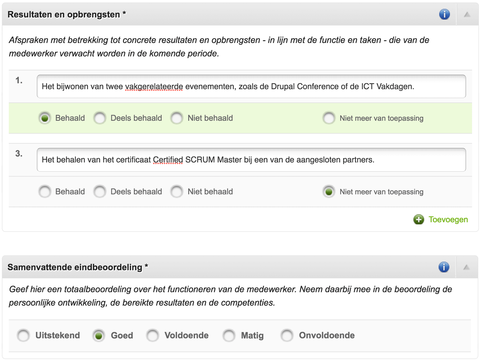Continue dialoog